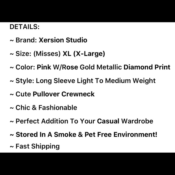 ‼️SOLD‼️Shine Bright Diamond Print Sweatshirt XL - Picture 7 of 7